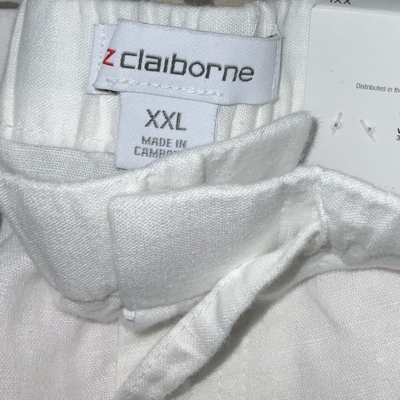 Claiborne Drawstring NWT White Pants XXL - Picture 3 of 3